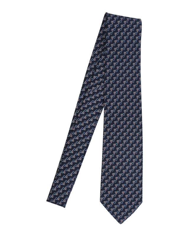 [Salvatore Ferragamo] Tie FW26 794424351419NAVY