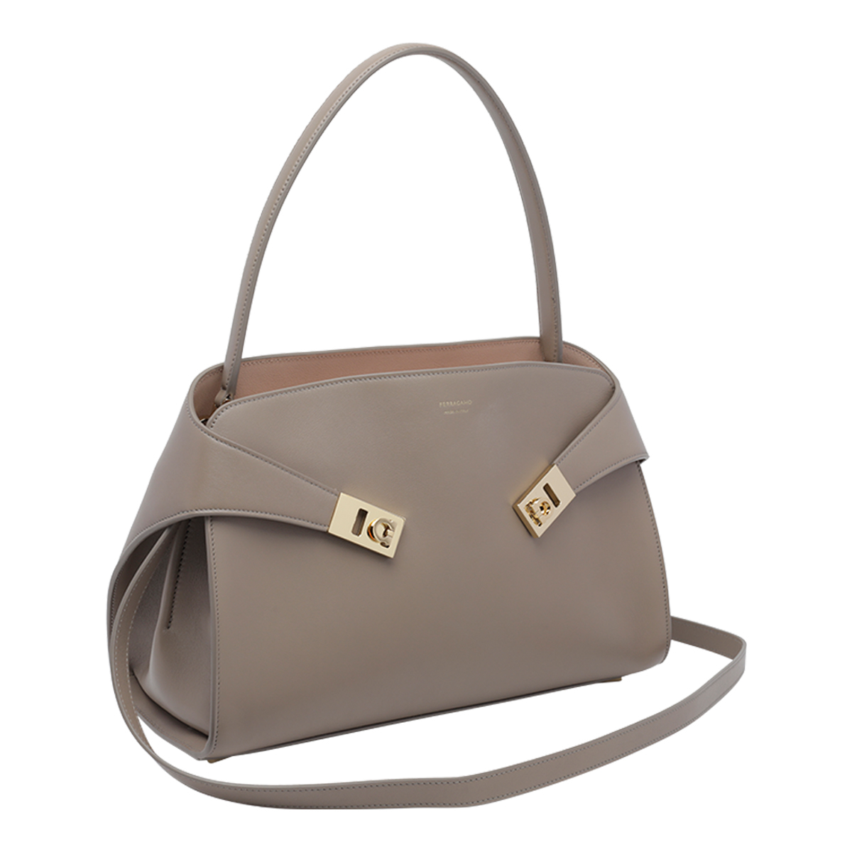 [Salvatore Ferragamo] Bag FW26 795203219816WARM TAUPE/DUSTY PINK