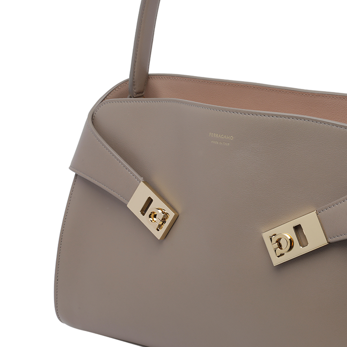 [Salvatore Ferragamo] Bag FW26 795203219816WARM TAUPE/DUSTY PINK
