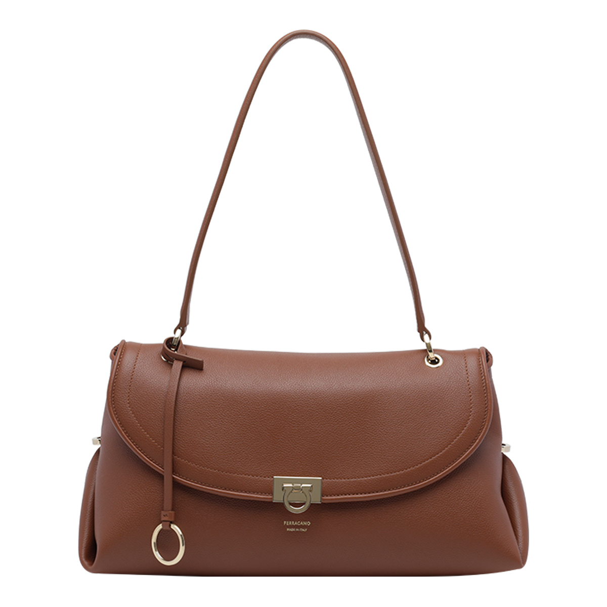 [Salvatore Ferragamo] Shoulder bag FW26 79652021A869COGNAC/TESTA DI MORO