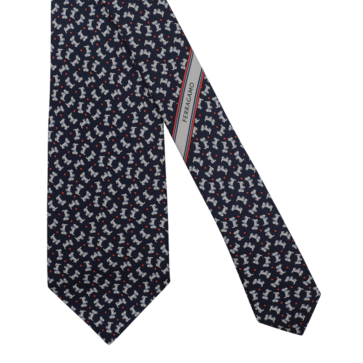 [Salvatore Ferragamo] Tie FW26 794614351449NAVY