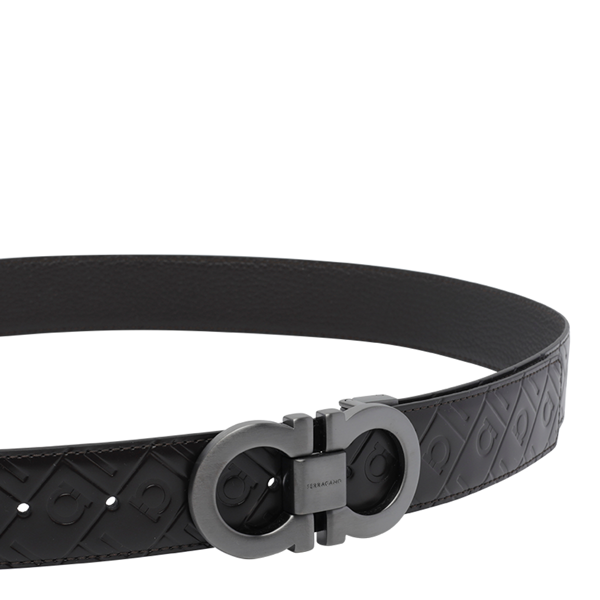[Salvatore Ferragamo] Belt FW26 794044679535TESTA DI MORO