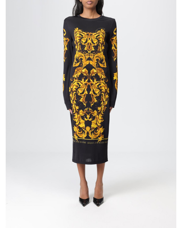 [VERSACE JEANS COUTURE] Long sleeve dress FW25 79HAO9P0JS524 G89