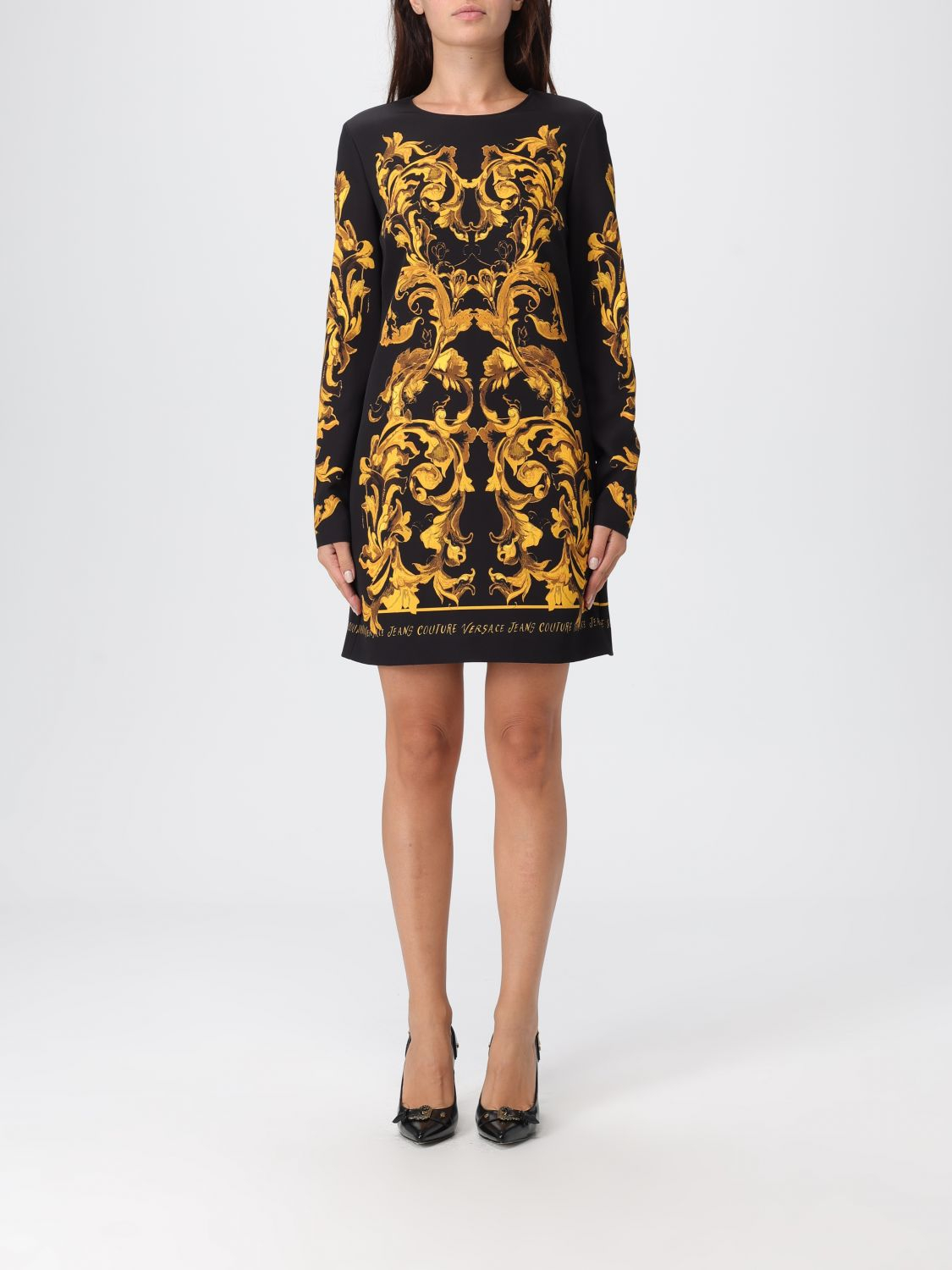 [VERSACE JEANS COUTURE] Long sleeve dress FW25 79HAO9P1NS724 G89