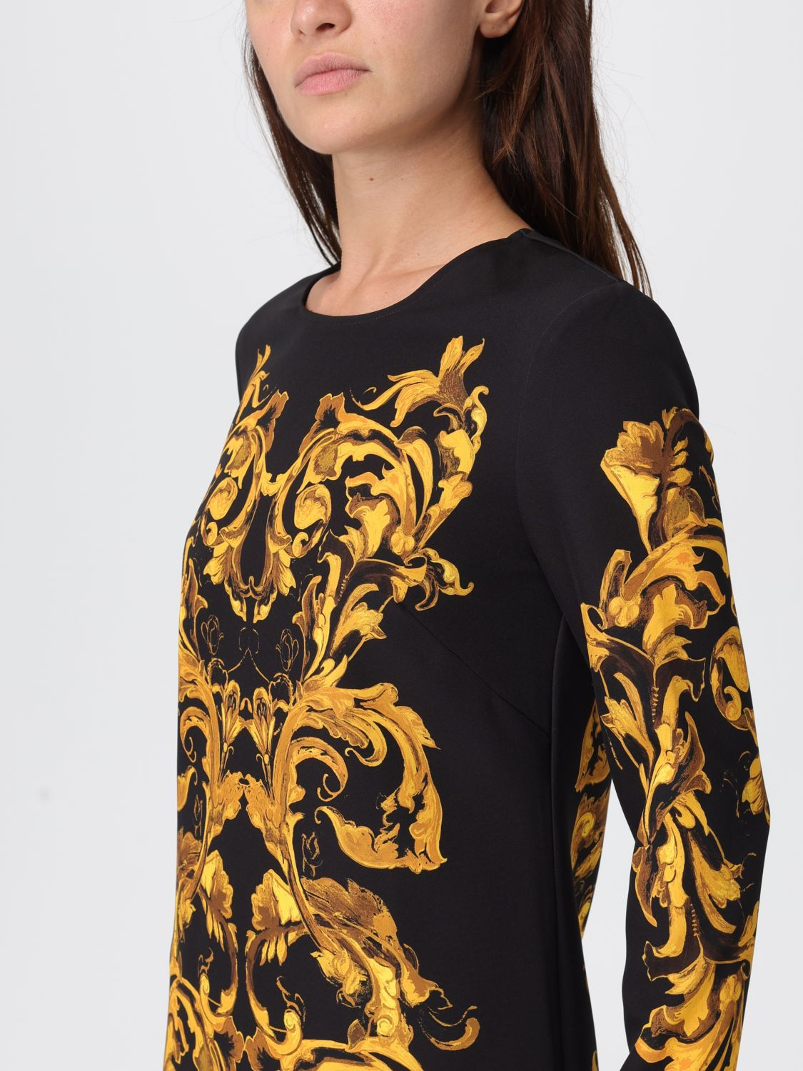 [VERSACE JEANS COUTURE] Long sleeve dress FW25 79HAO9P1NS724 G89