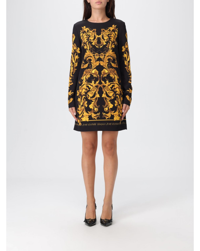 [VERSACE JEANS COUTURE] Long sleeve dress FW25 79HAO9P1NS724 G89