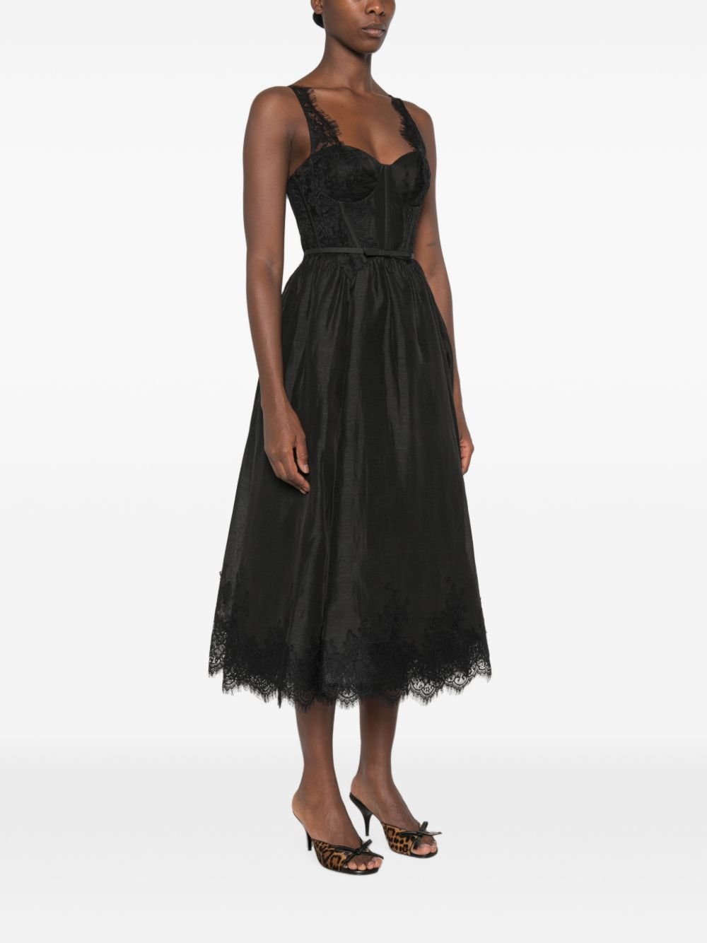 [Zimmermann] Sleeveless dress FW26 0226DF261BLK