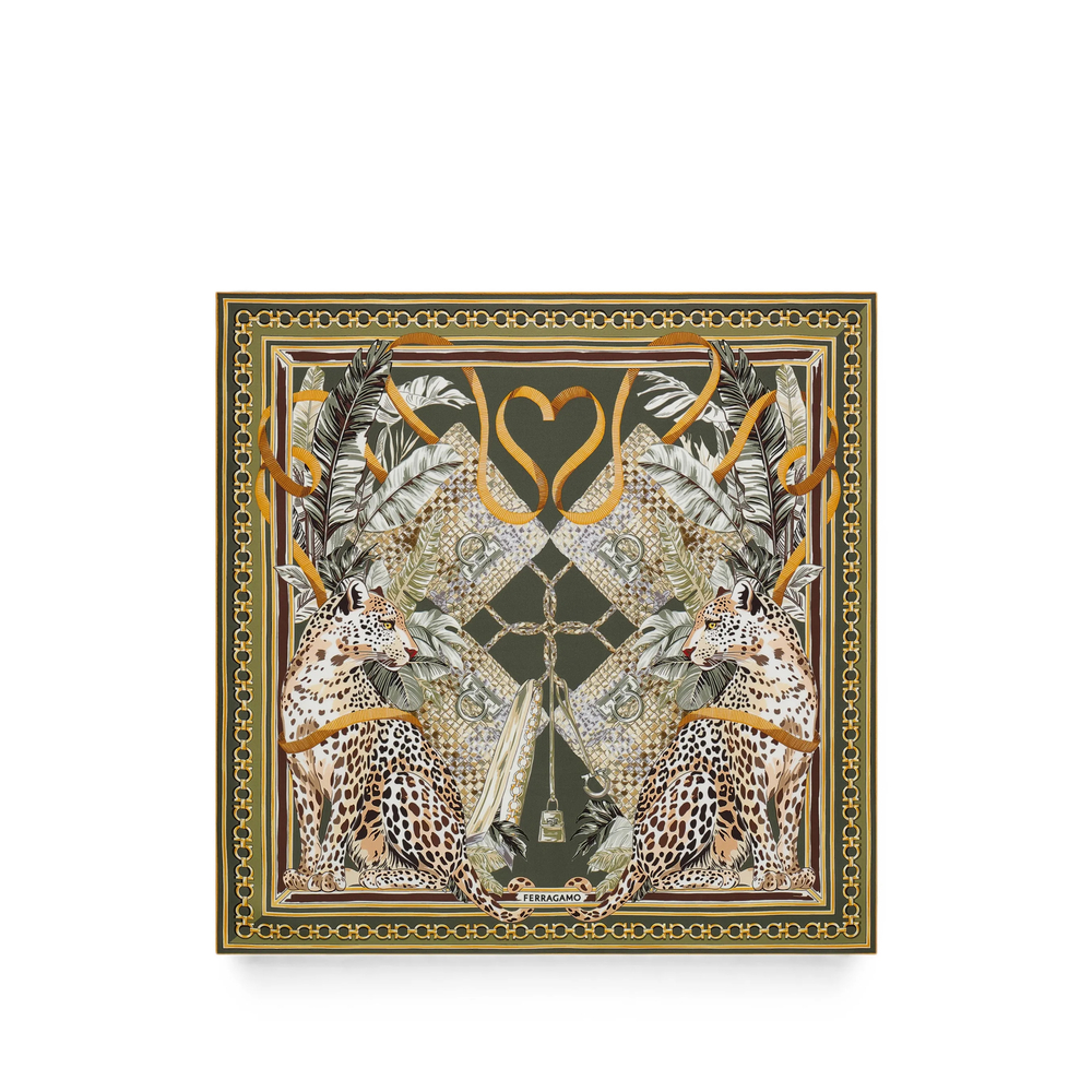 [Ferragamo] Scarf FW26 310241 0796910 OLIVE