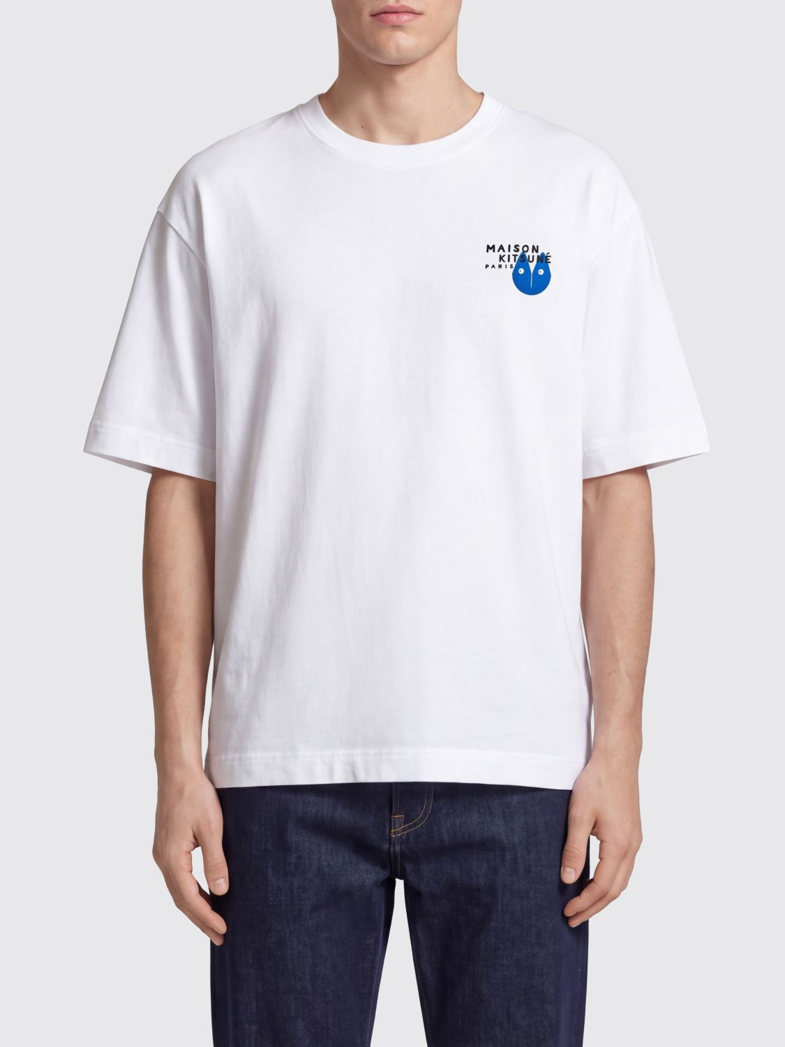 [MAISON KITSUNE] T-shirts Short Sleeve FW26 MRMJT08KJ0119 P100
