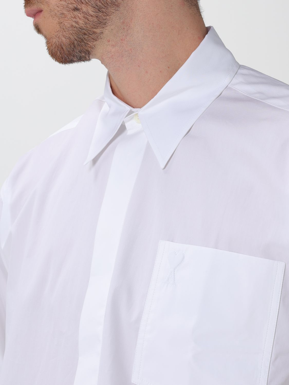 [Ami Paris] Shirts Long Sleeve FW26 USH867CO0045 100