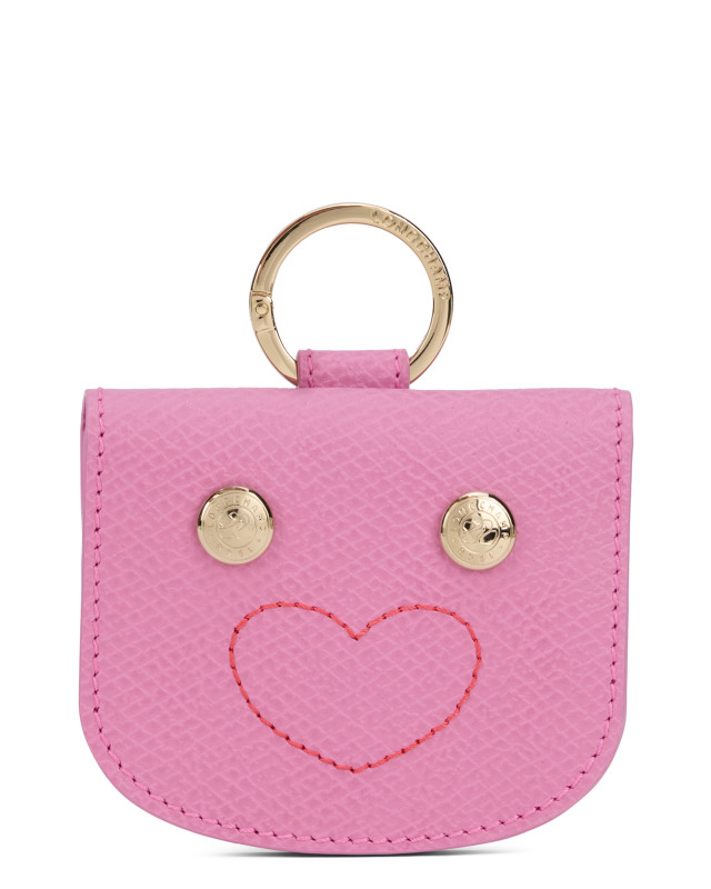 Leather card holder with ring