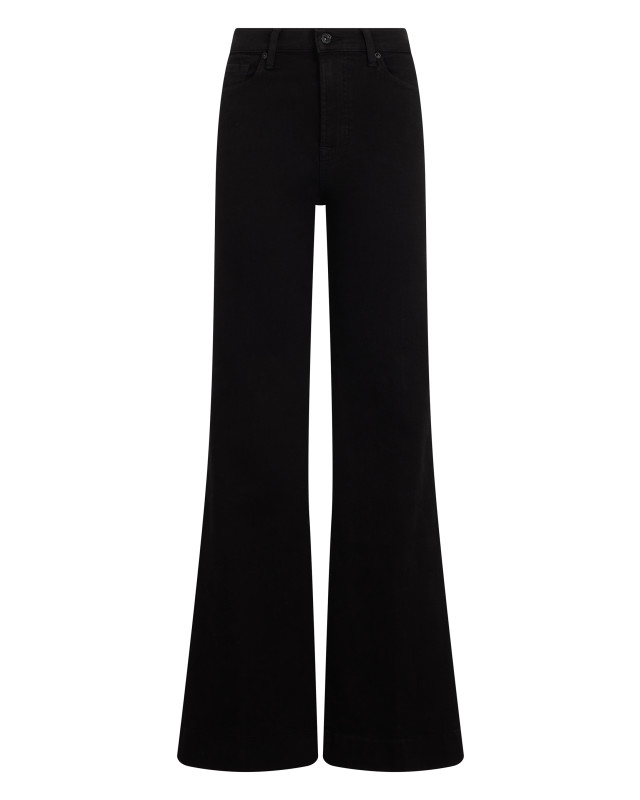 Bell-bottom jeans in elastic denim