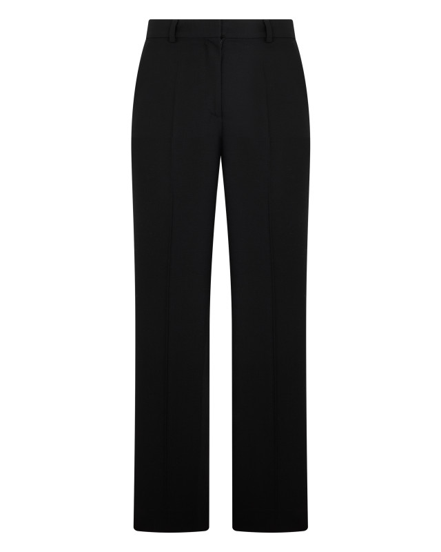 Straight pants in wool blend