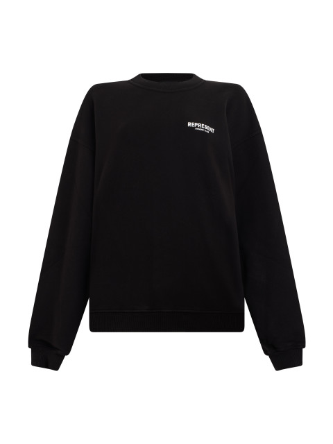 Crew neck sweatshirt in cotton