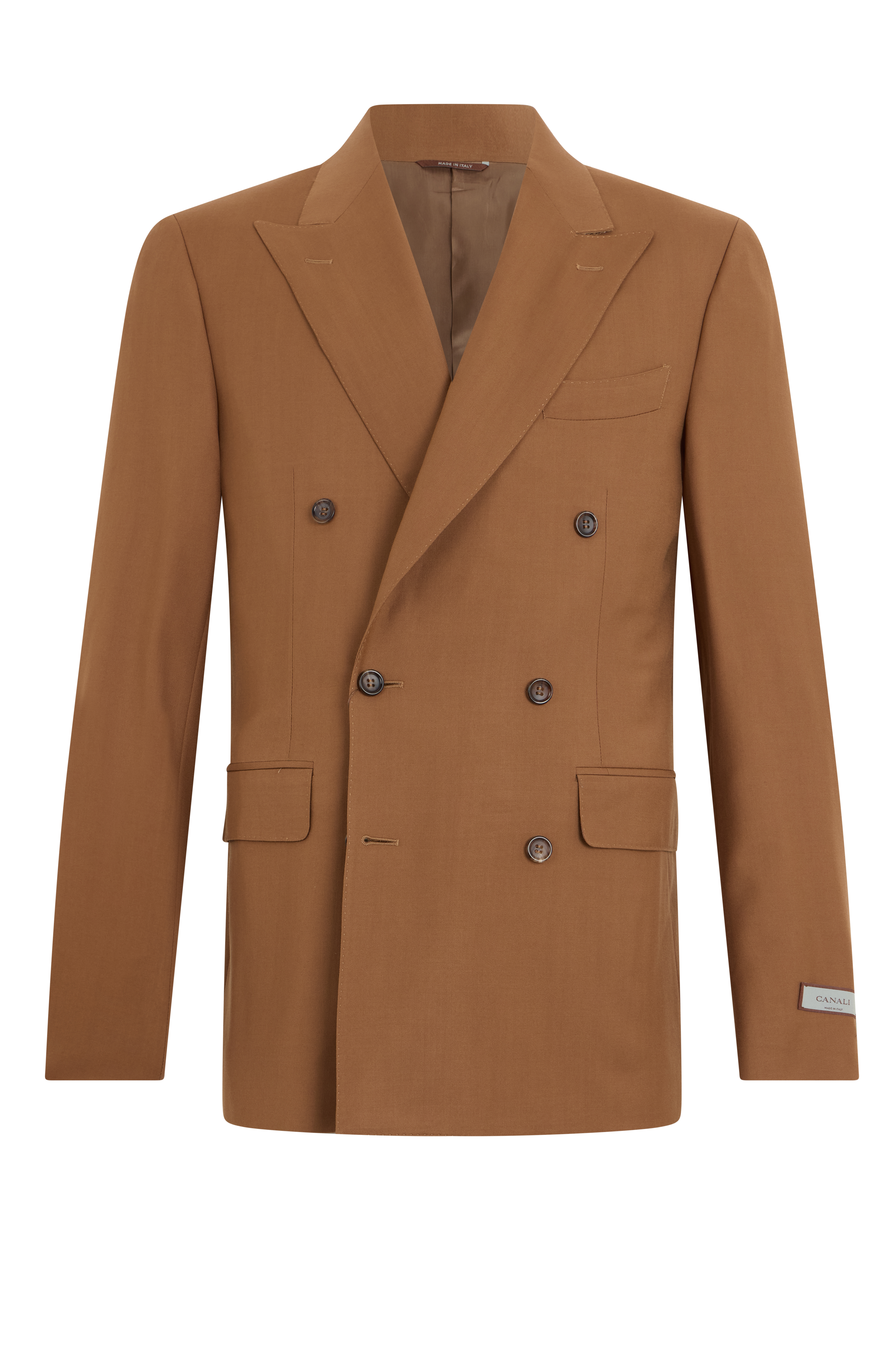 Double-breasted wool jacket
