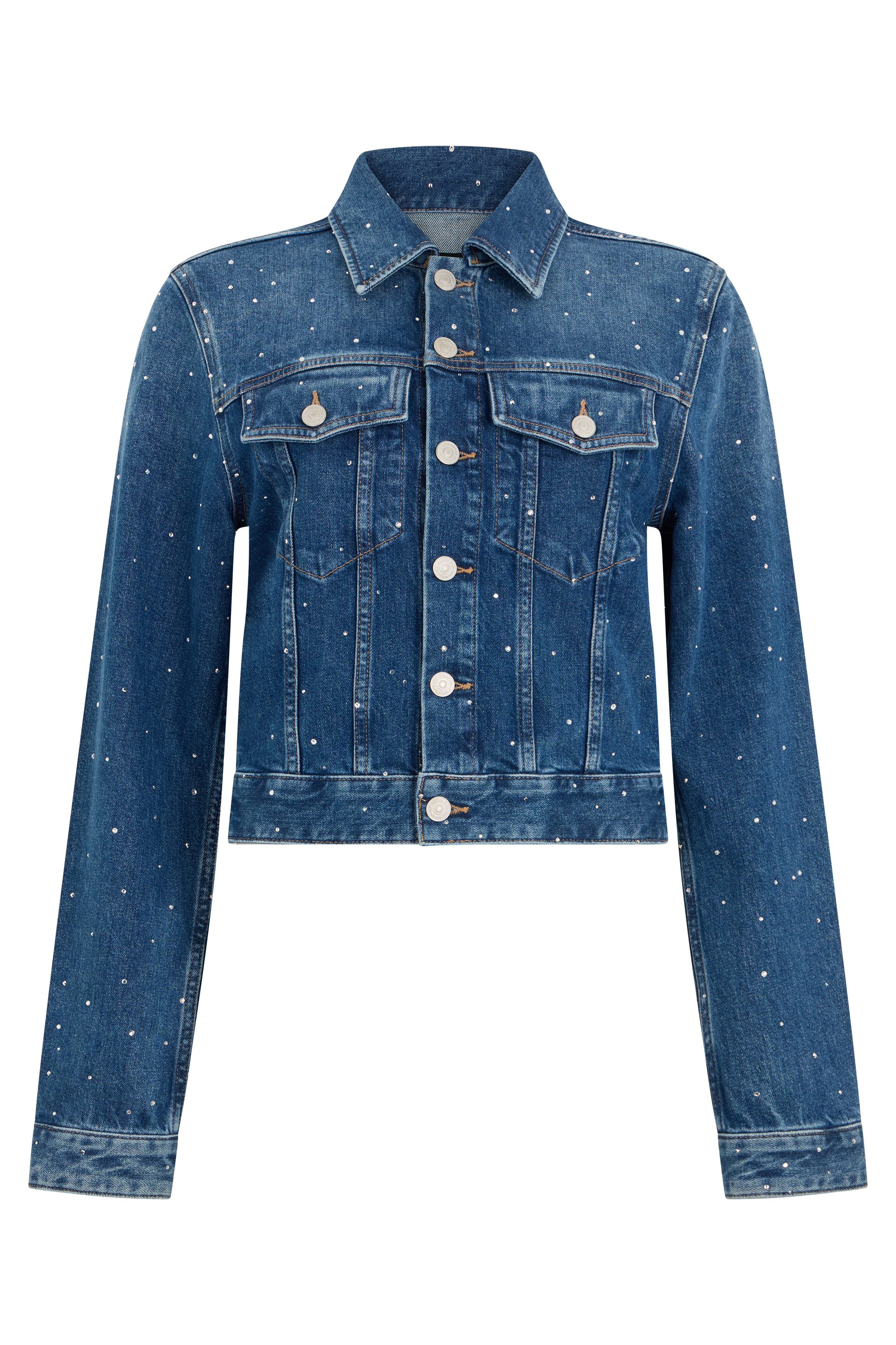 Cropped denim jacket