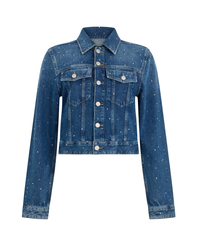Cropped denim jacket