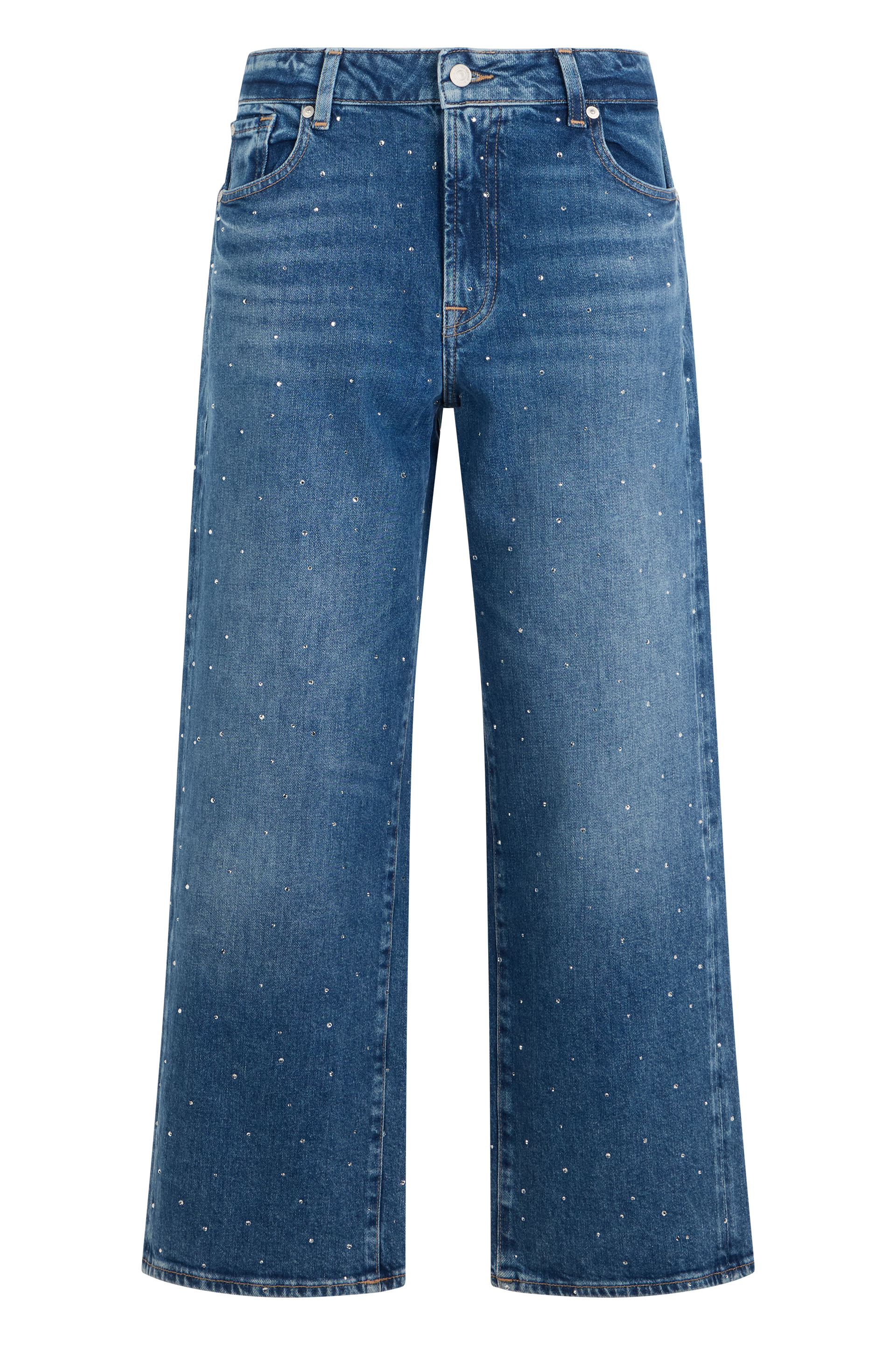 Denim jeans made of cotton