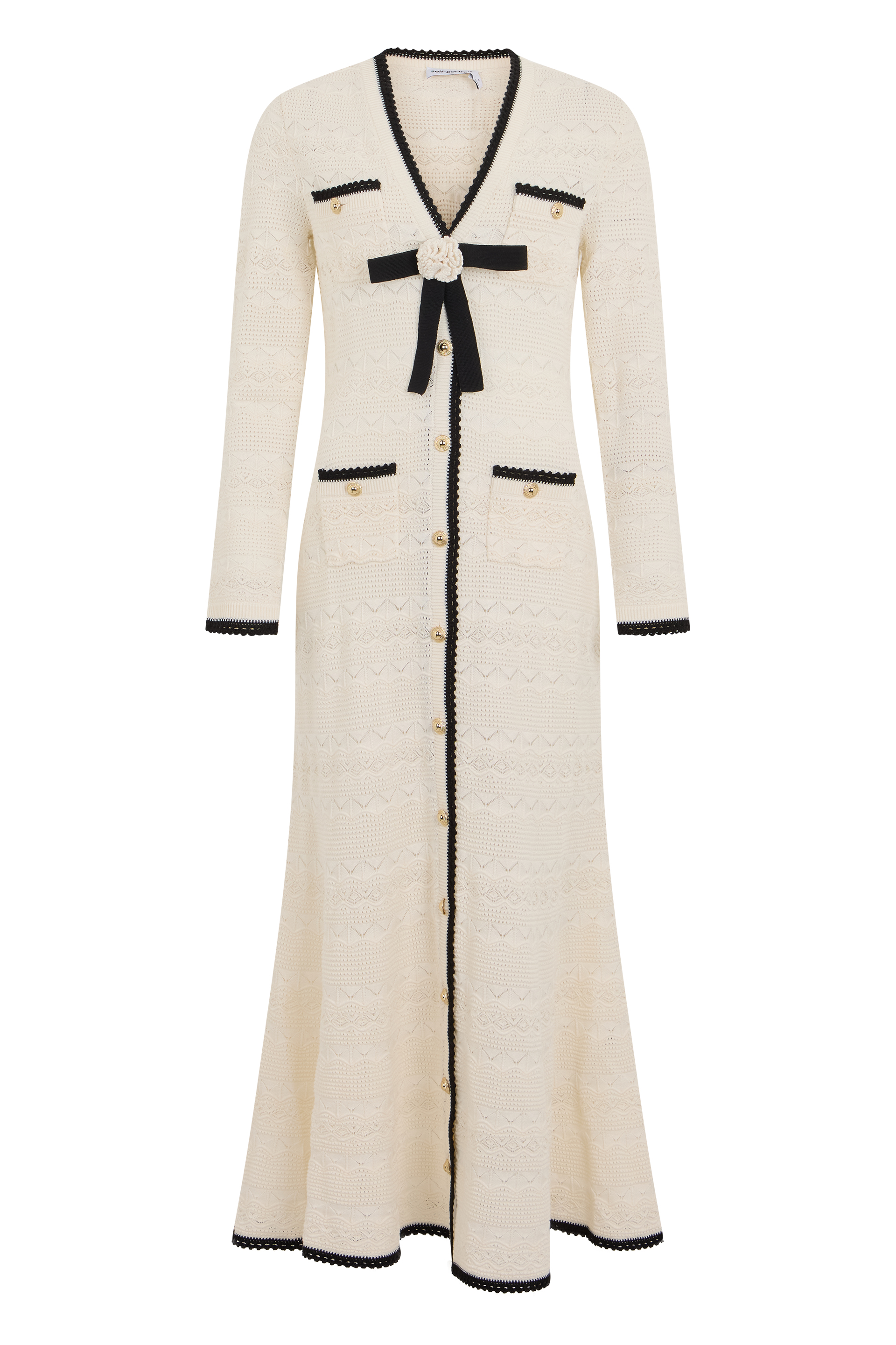 Long dress with buttons
