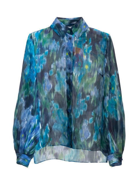 Printed silk shirt