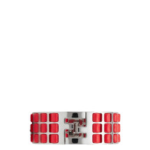 Bracelet with metal logo