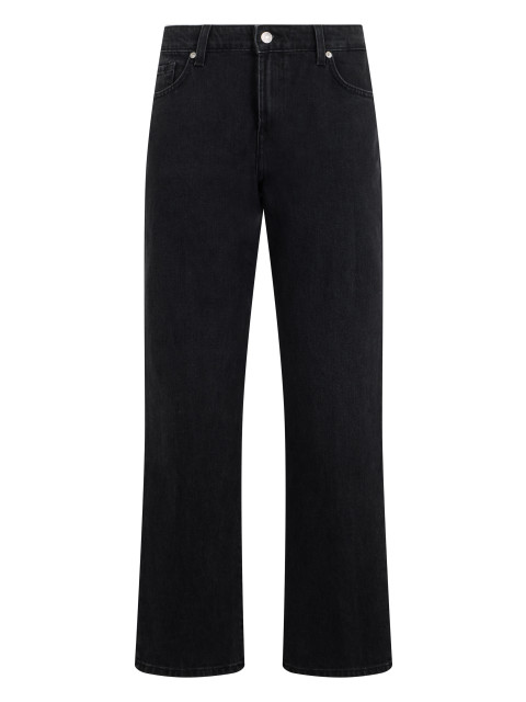 Straight denim jeans in cotton