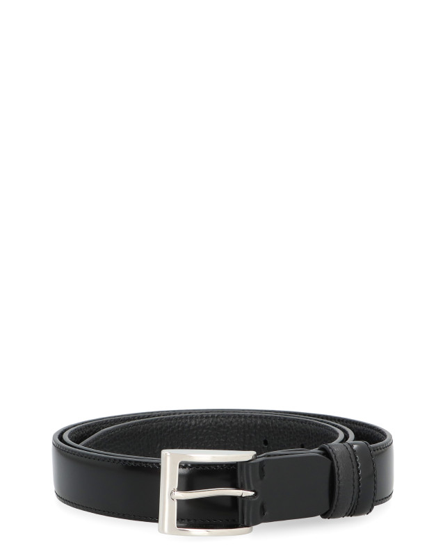 Reversible leather belt