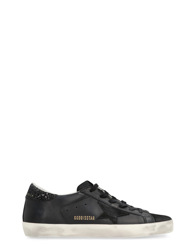 Leather low-top sneakers