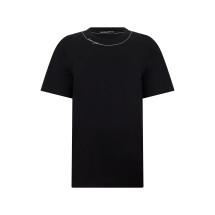 Black T-shirt with short sleeves