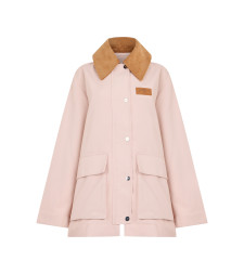 Jacket with contrast collar