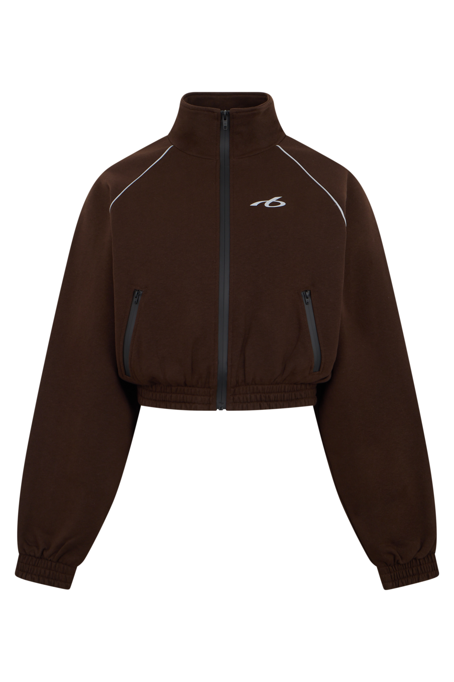 Cropped hoodie with zip