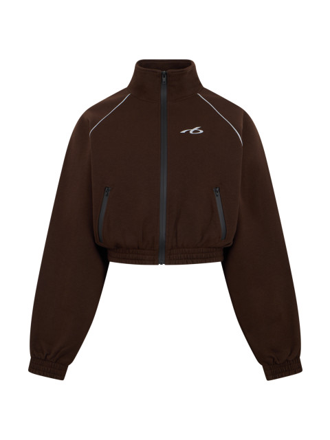 Cropped hoodie with zip