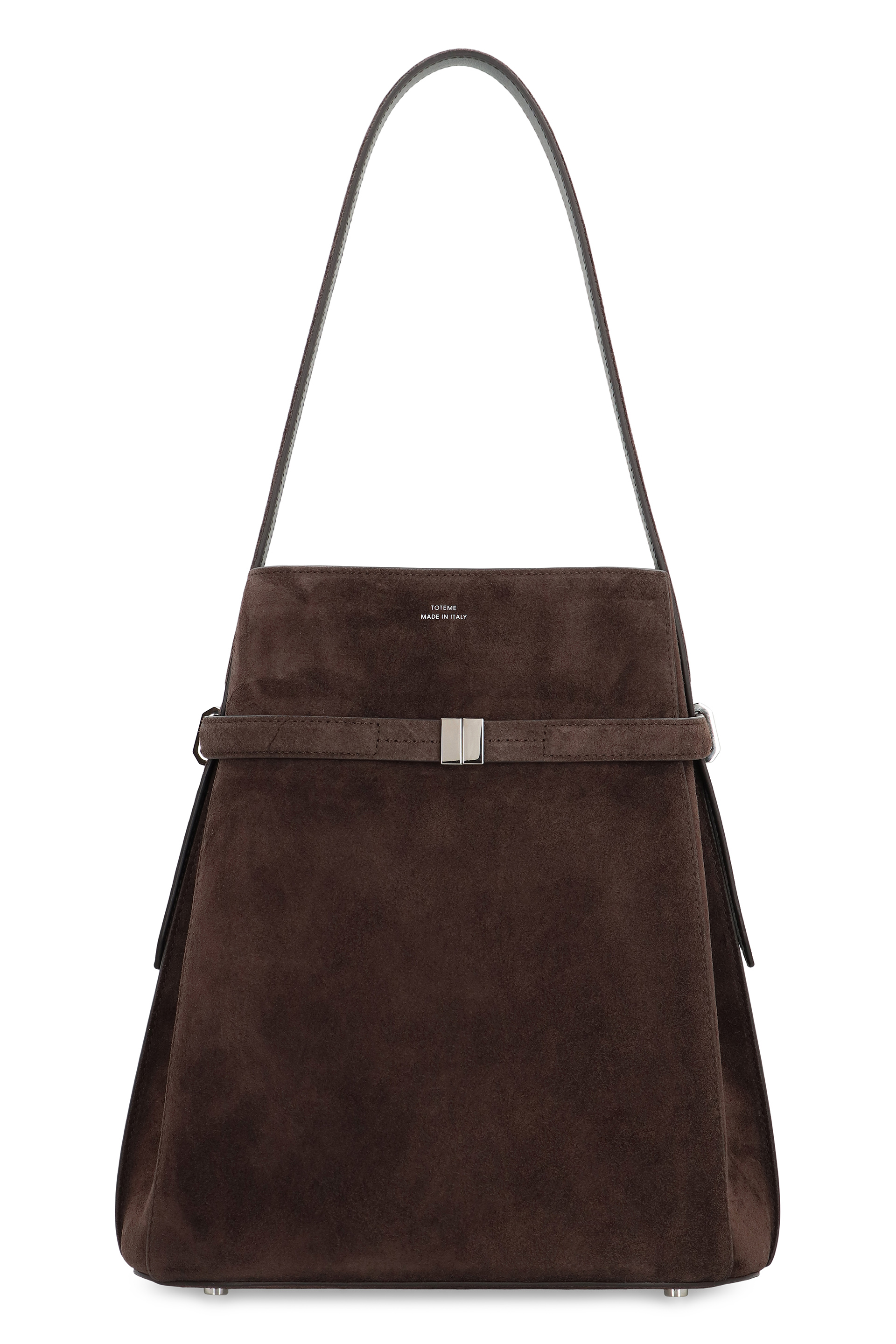 Bucket bag in suede leather