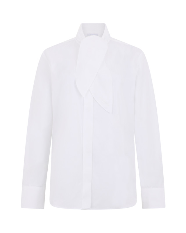 Dress shirt in poplin with bow