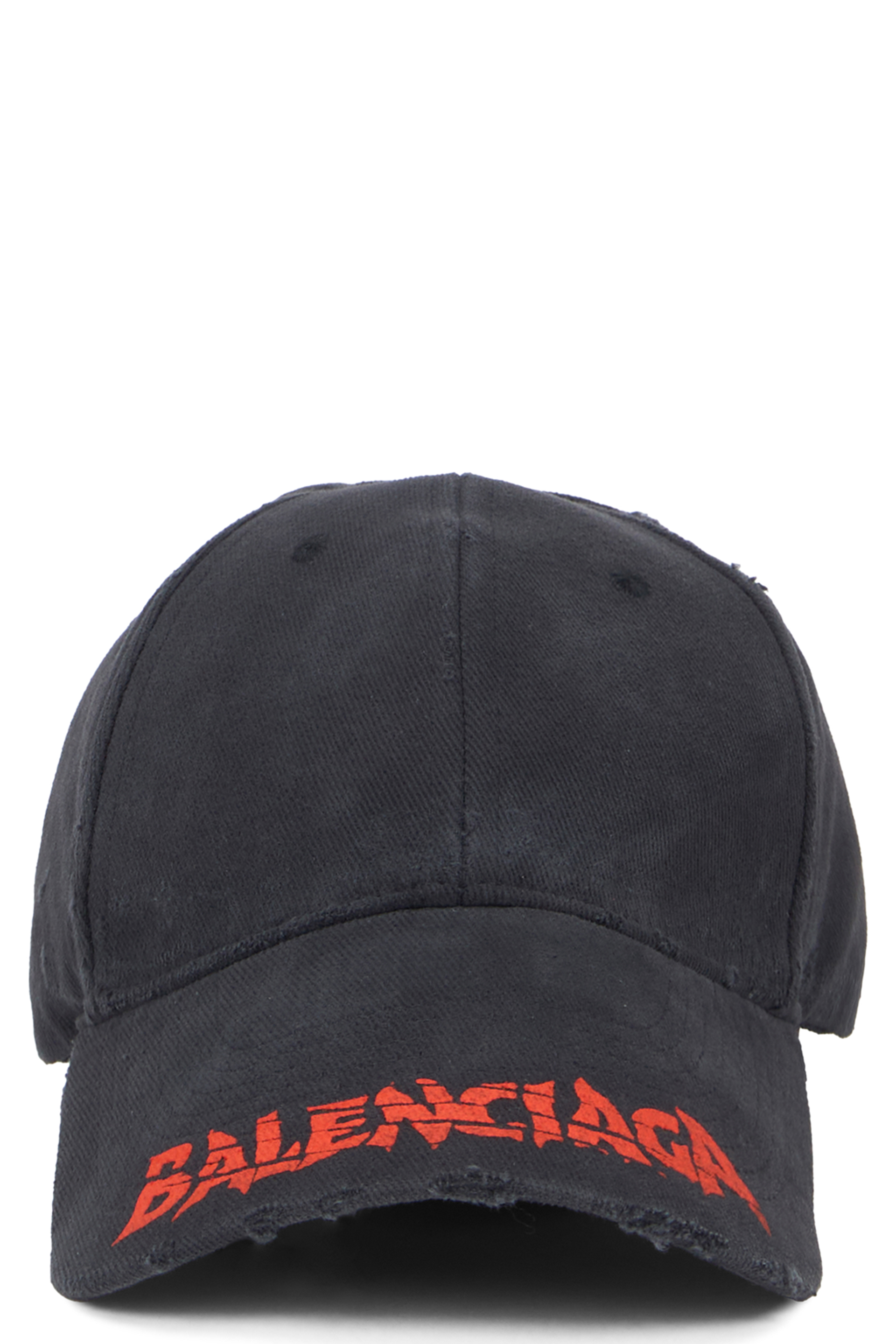 Cotton cap with curved visor