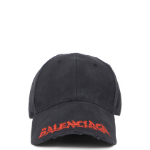 Cotton cap with curved visor