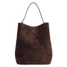 Tote bag in suede