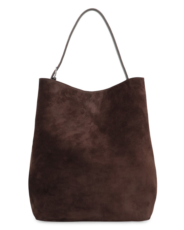 Tote bag in suede