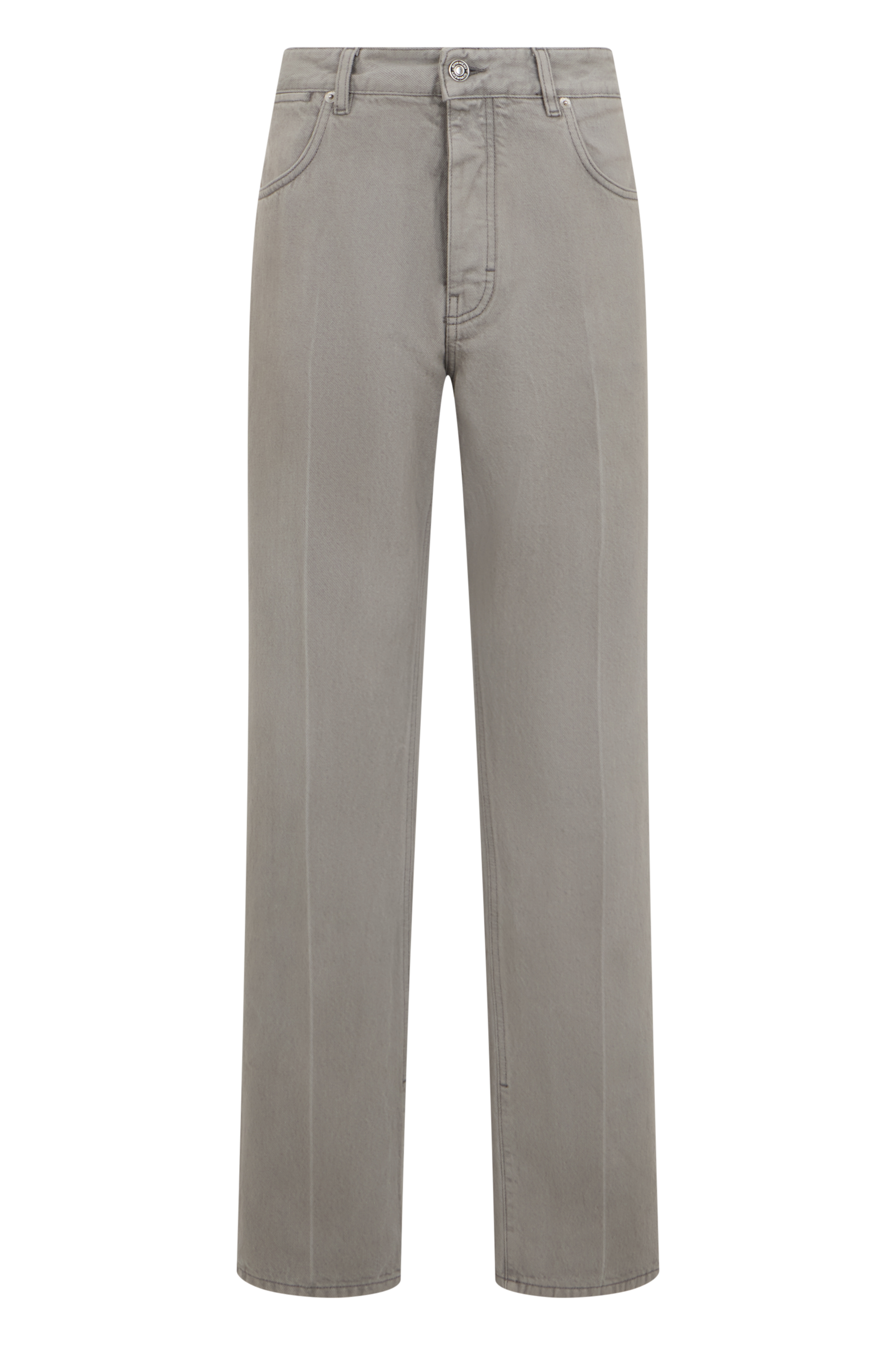 Straight jeans in cotton denim