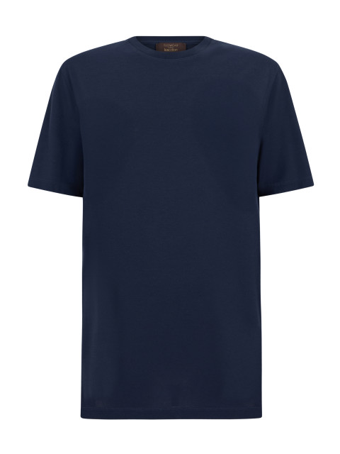 Dark blue T-shirt in cotton
