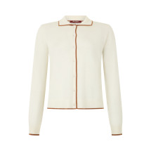 Cardigan in wool and silk