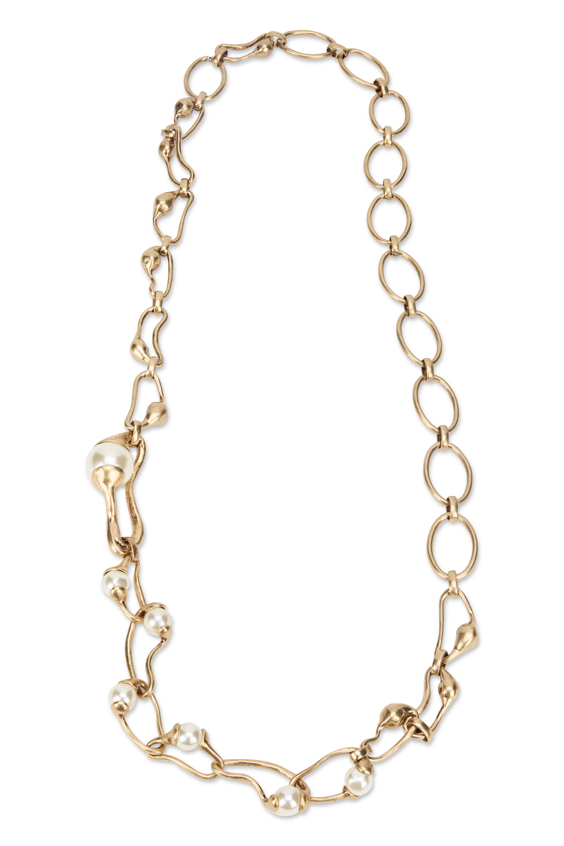 Metal pendant necklace