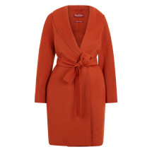 Coat in wool, cashmere and silk