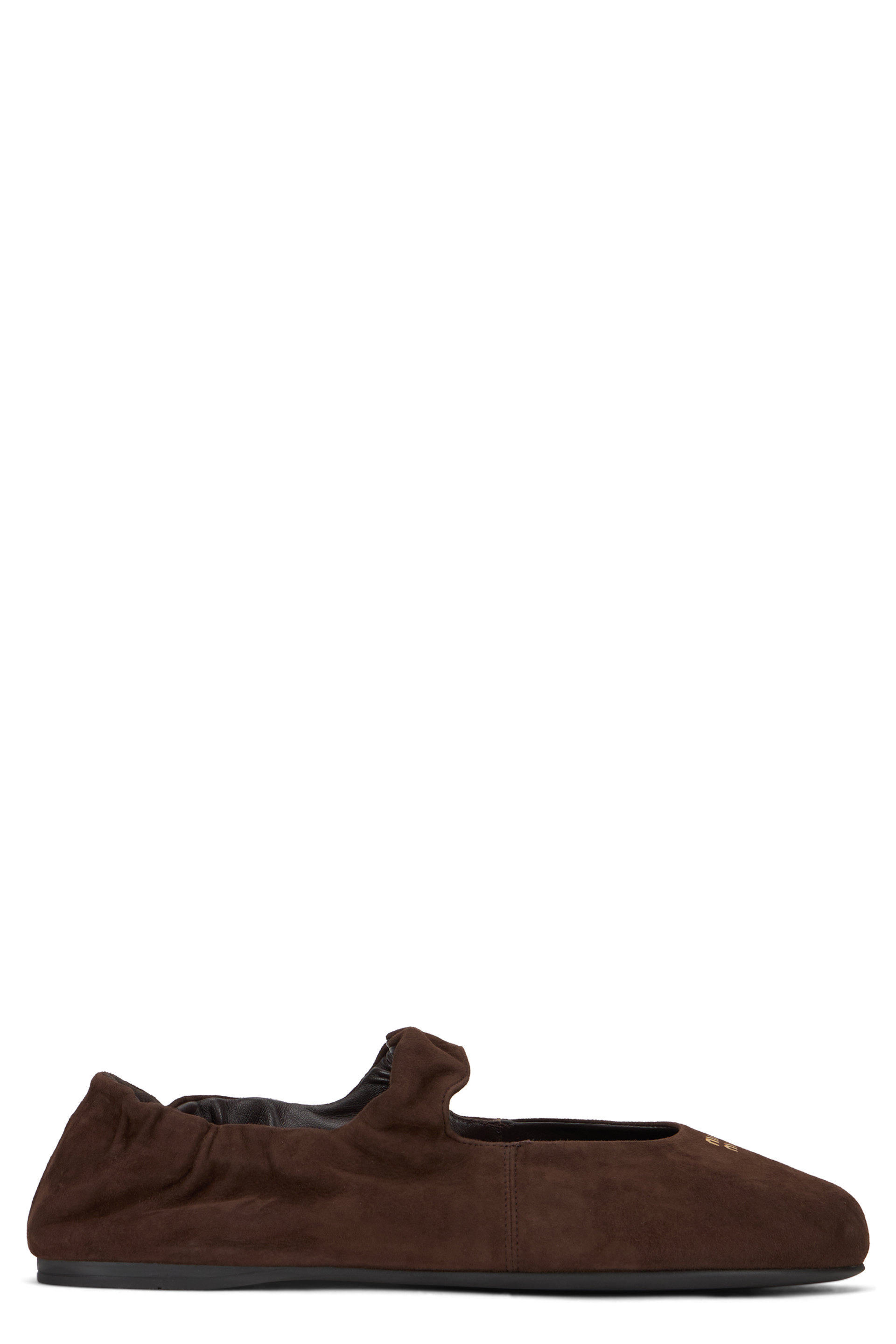 Dark brown shoe with hook-and-loop closure