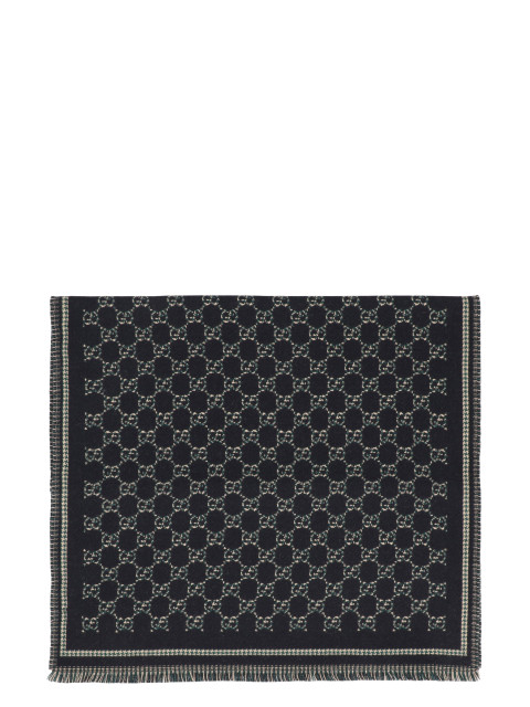 Wool jacquard scarf