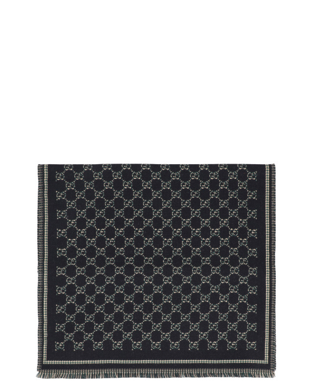 Wool jacquard scarf