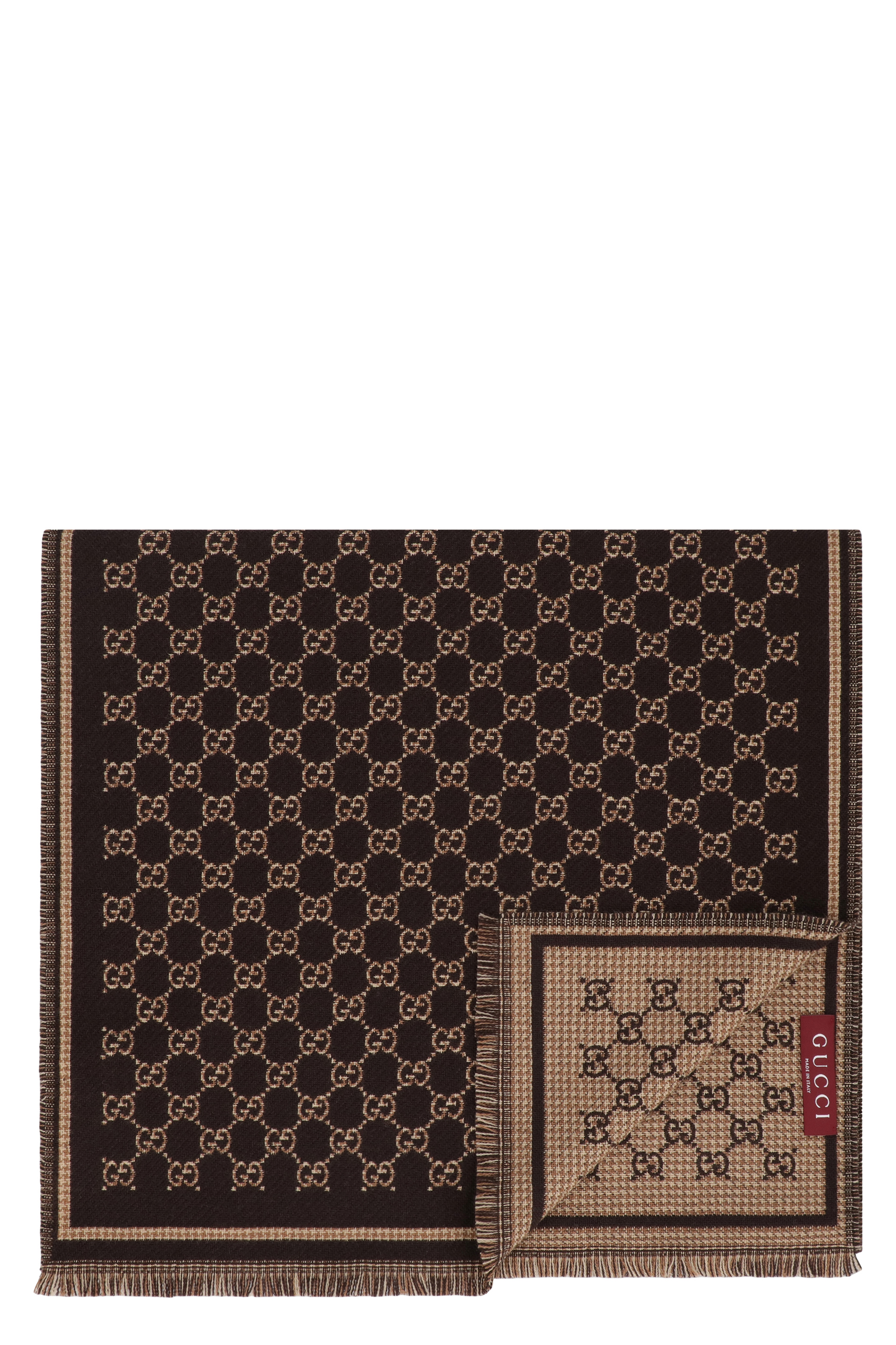Wool scarf GG jacquard