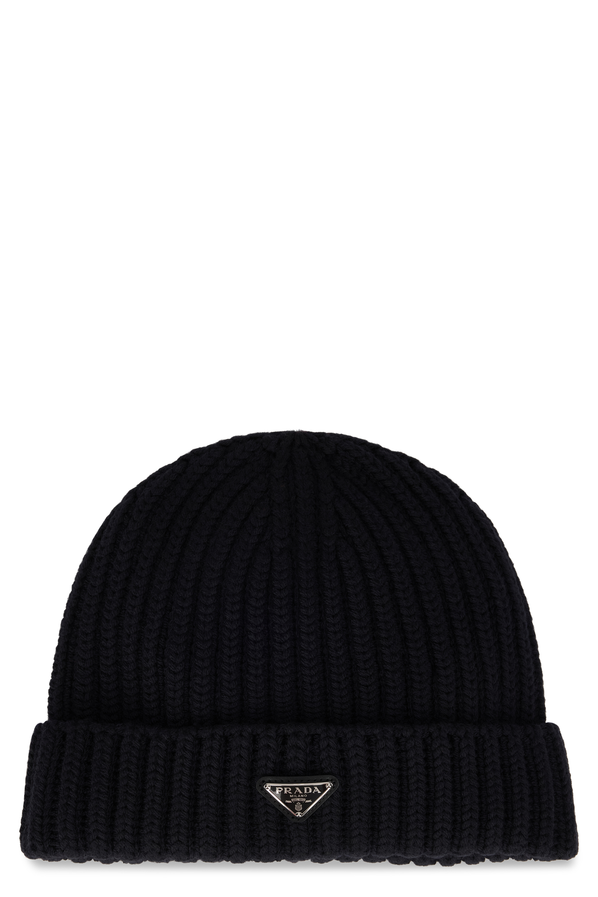 Wool knit cap with logo