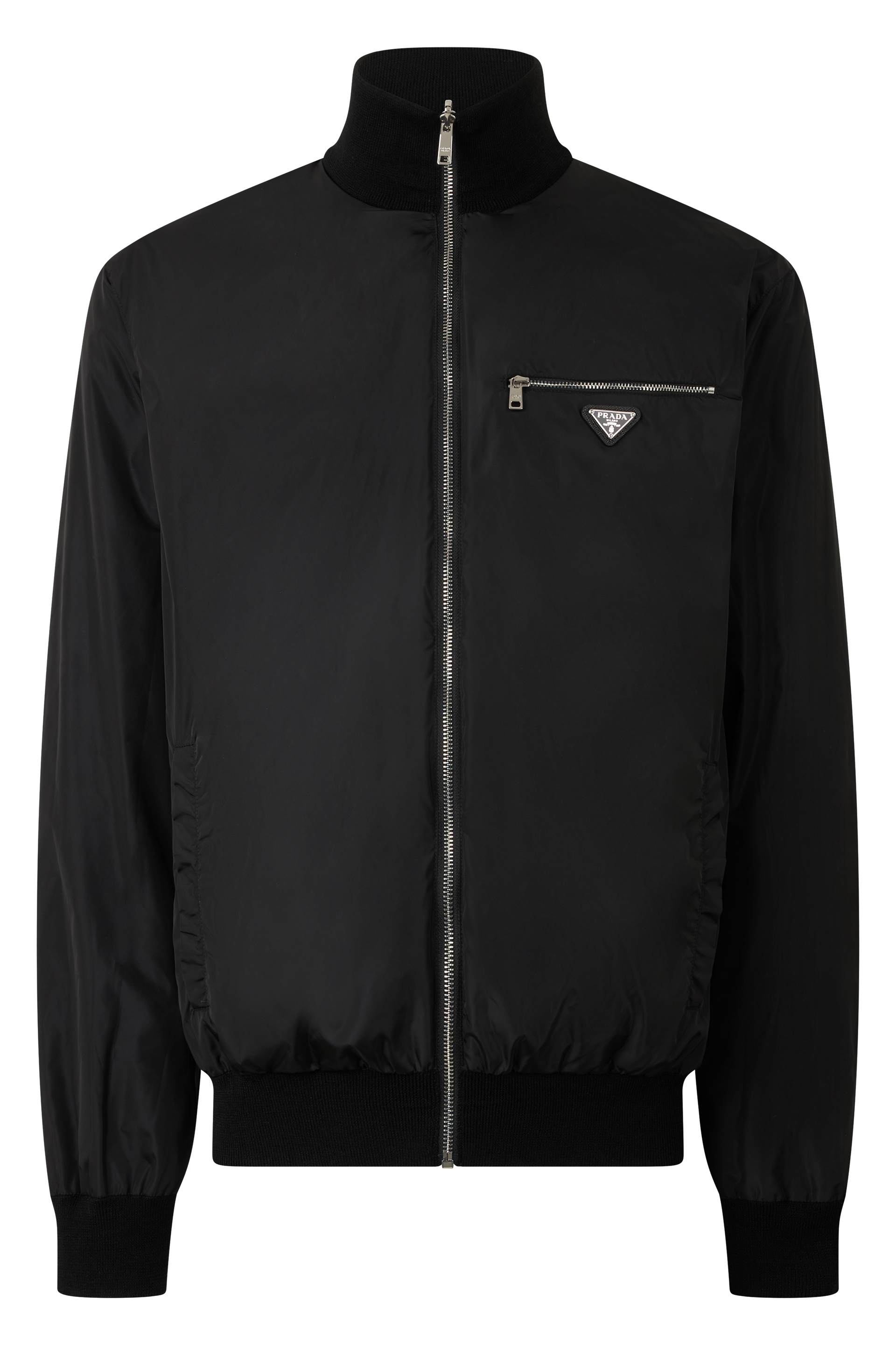 Reversible bomber in technical fabric