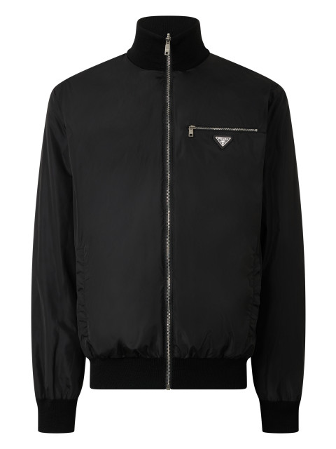 Reversible bomber in technical fabric